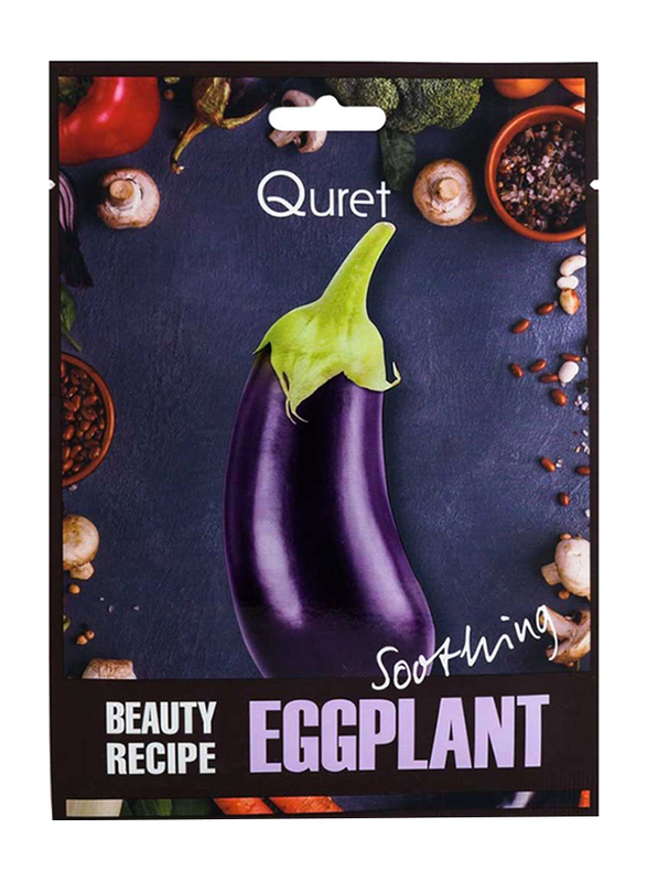 Quret Eggplant Soothing Beauty Recipe Mask, 25g