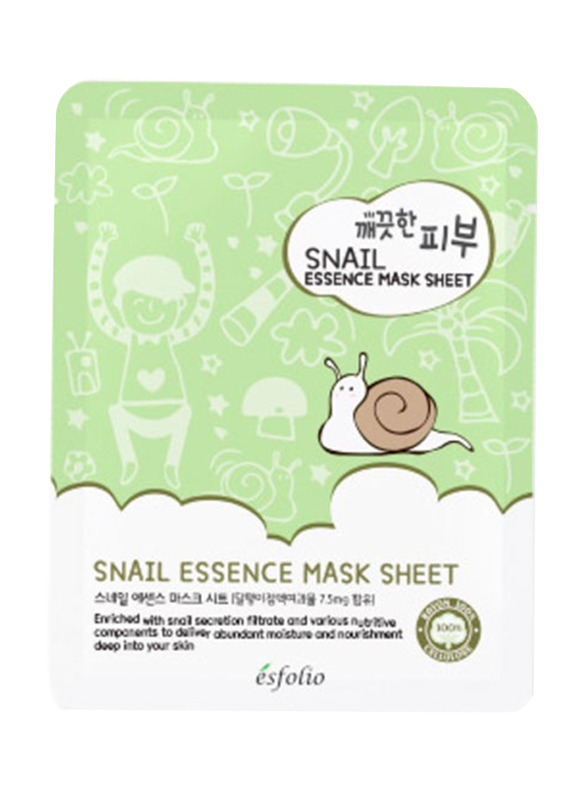 Esfolio Pure Skin Snail Essence Mask Sheet, 25ml