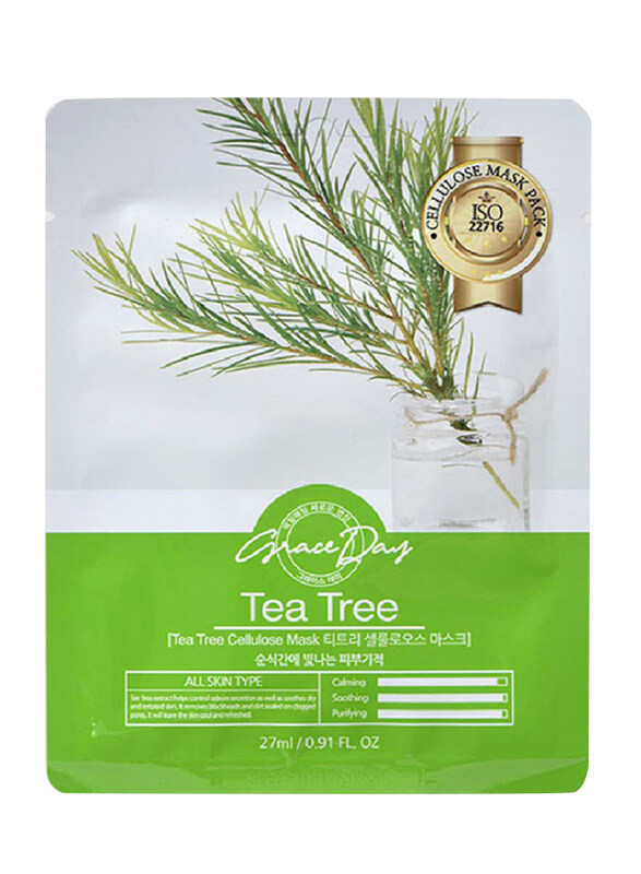 

Grace Day Traditional Oriental Tea Tree Mask Sheet, 27gm