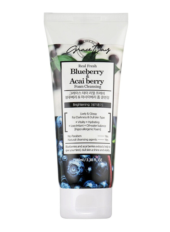 

Grace Day Real Fresh Blueberry & Acai Berry Foam Cleanser, 100ml