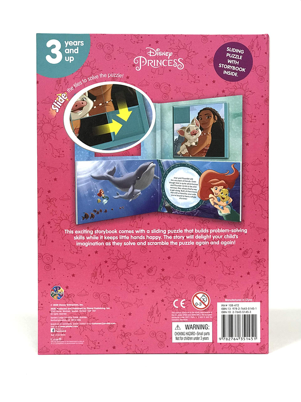 Disney Princess Sliding Tiles, Board Book, By: Phidal Publishing Inc.