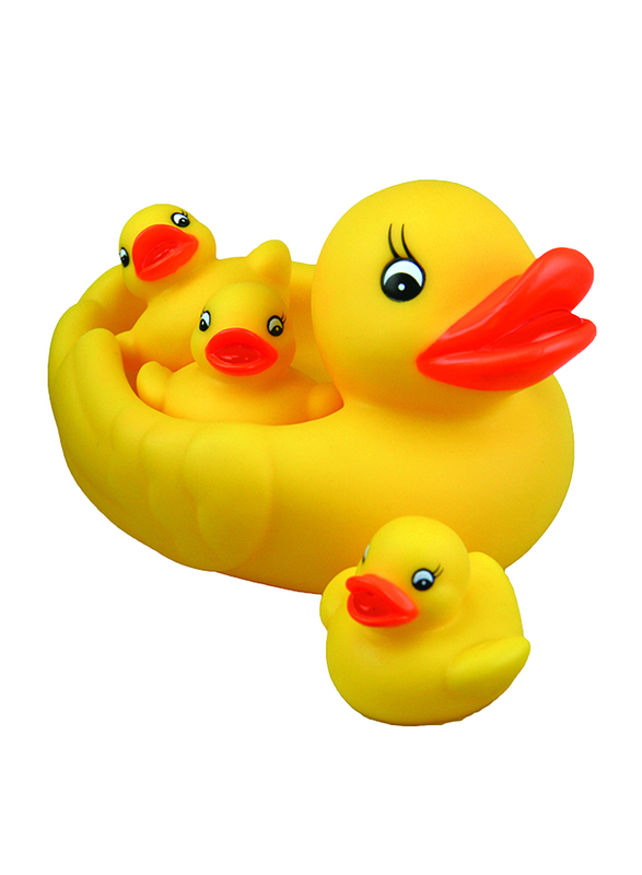 Little Hero 4-Piece Ducky Family Bathing Set, Yellow