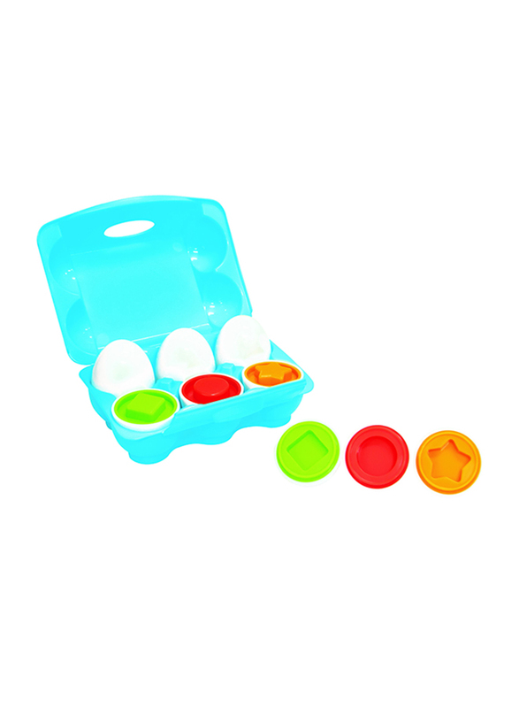 Little Hero 6-Piece Match & Count Eggs Sleeve, Multicolour