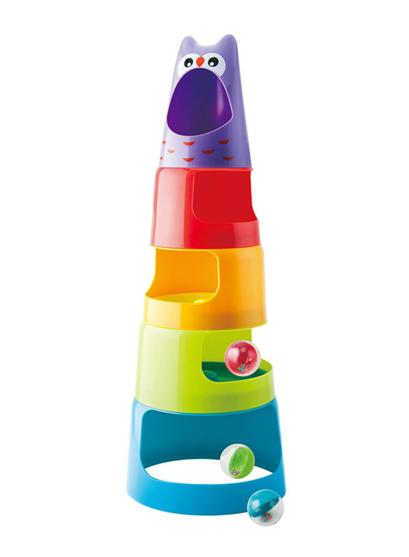 Little Hero Owl Tumbler Stacking Toy, Multicolour