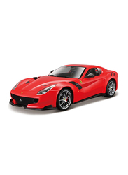 سيارة فيراري F12Tdf طراز Race & Play سيارة دييكاست بدون حامل ، مقياس 1:24 ، أحمر ، الأعمار 1+
