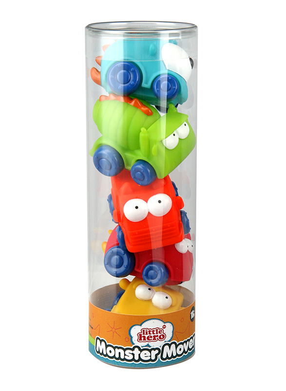 Little Hero 5-Piece Monster Mover Bath Toy, Multicolour