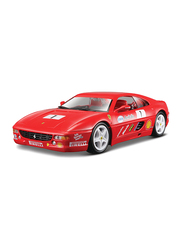 Bburago Ferrari F355 Challenge Diecast Model Car, Red, Ages 1+