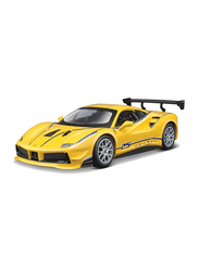 Bburago Ferrari 488 Challenge Diecast Model Car, Yellow, Ages 1+