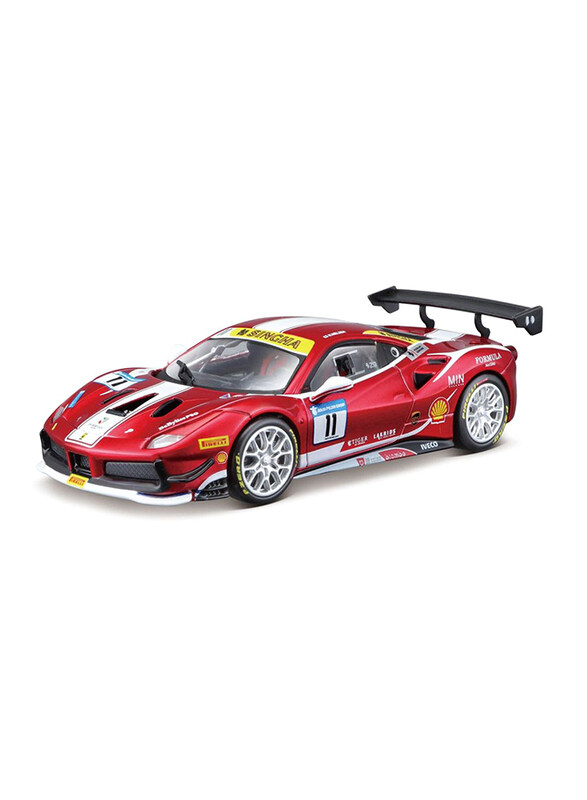 

Bburago Ferrari 488 Challenge Diecast Model Car, Multicolour, Ages 1+