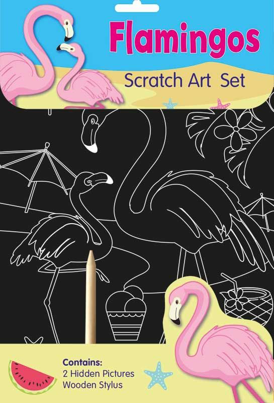 Flamingos Scratch Art Set, Paperback Book, By: Alligator