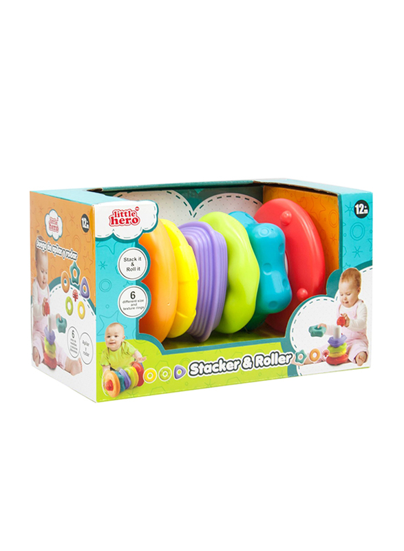 Little Hero 6-Piece Stacker & Roller, Multicolour