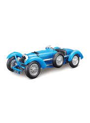 Bburago Bugatti Type 59 1934 Diecast Model Car, 1:18 Scale, Blue, Ages 1+