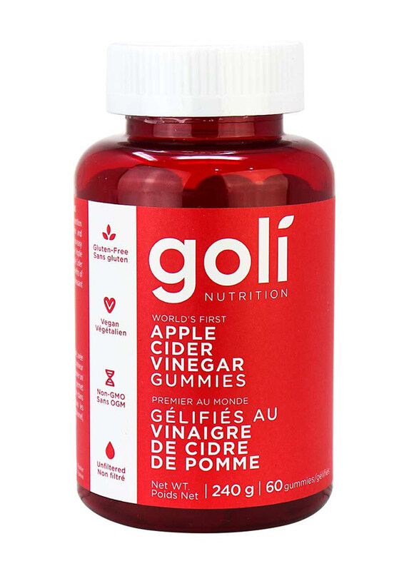 

Goli Nutrition Apple Cider Vinegar Gummies Vegan & Gluten Free, 60 x 240g