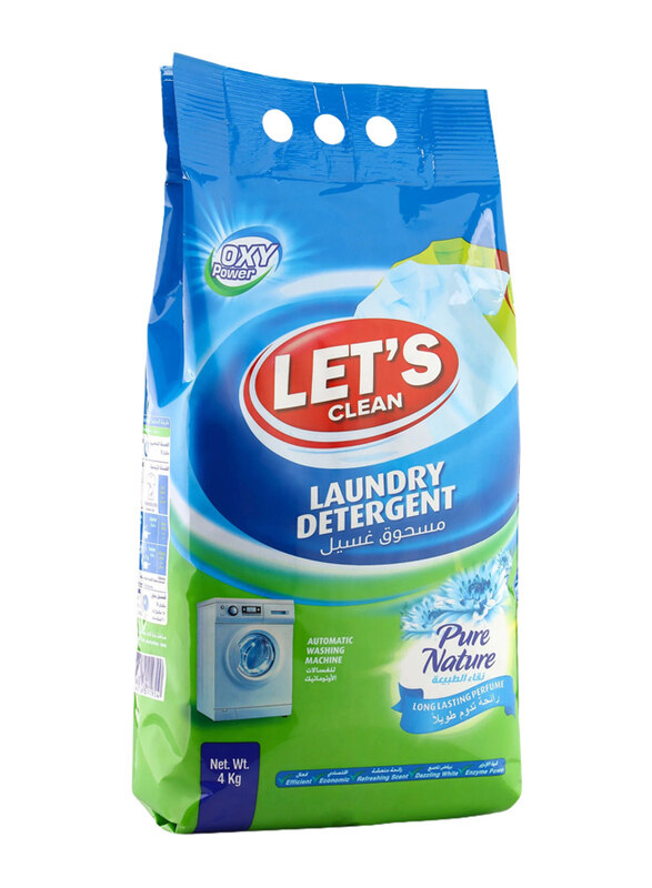 

Let's Clean Pure Nature Detergent Powder for Automatic, 4 Kg