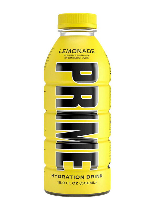 

Prime Hydration Zero Sugar Drink, 500ml, Lemonade
