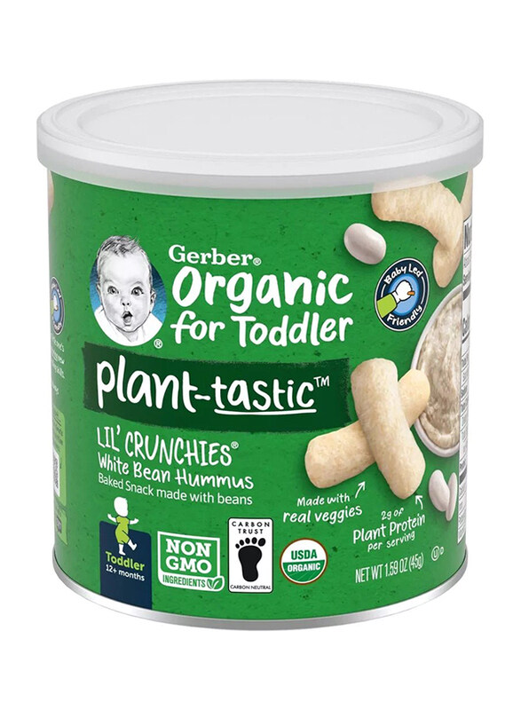 

Gerber Lil Crunch Organic, White Bean Hummus, 12+ Months, 45g