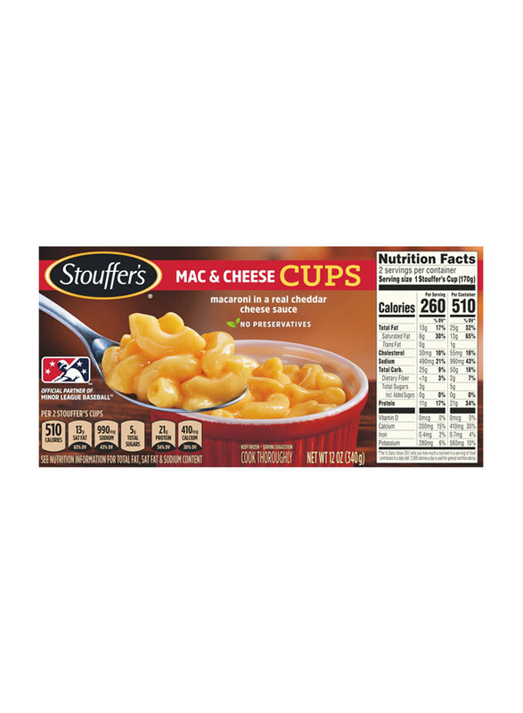 

Stouffer's Cups Classic Mac & Cheese, 340g