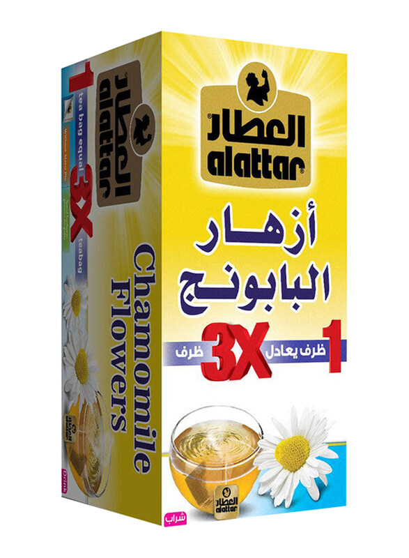 

Al Attar Chamomile Flowers Zero Sugar Tea, 20 Tea Bags, 36g