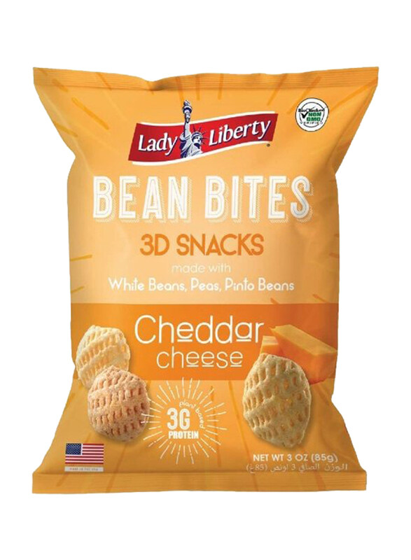 

Lady Liberty Non-GMO Plant-Based Protein Cheddar Cheese Bean Bites, 85g