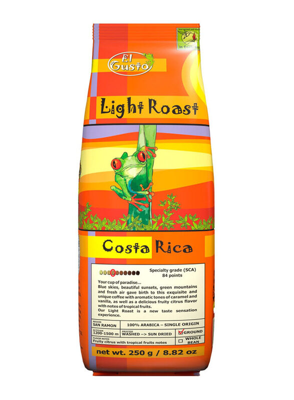 El Gusto Light Roast Ground Coffee, 250g