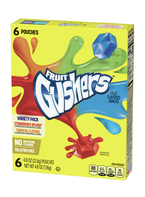 

Betty Crocker Gushers Strawberry and Tropical Splash, 6 x 136g