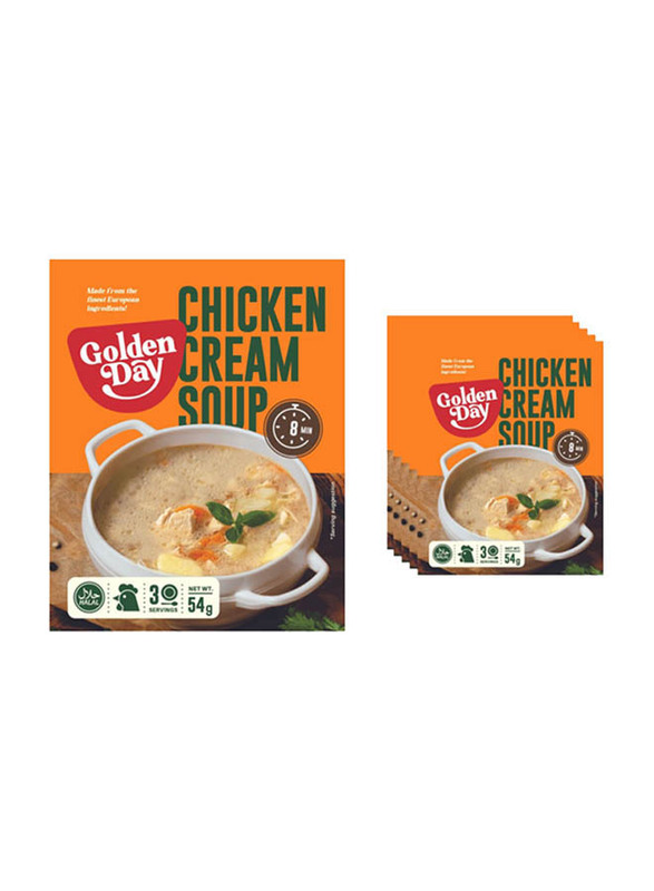 Golden Day Chicken Cream Soup, 5 x 54g