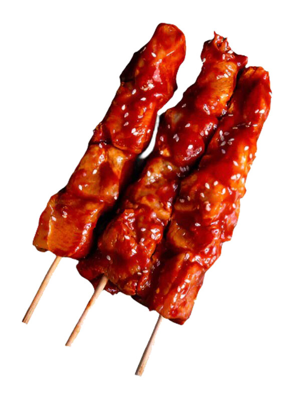 

Generic Teriyaki Suace Marinated Chicken with 5 Skewers, 500g