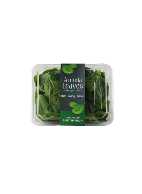 Armela Leaves Baby Spinach, 125g (Approx)