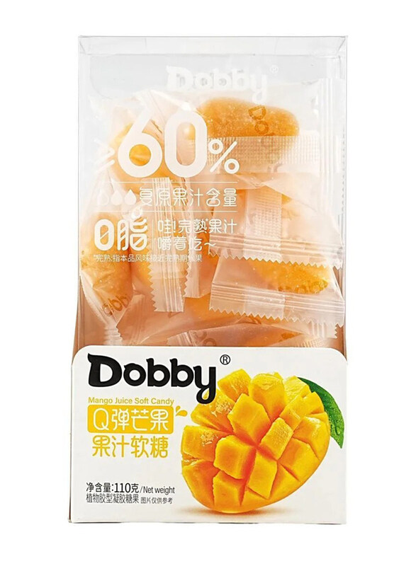 

Dobby Gummy Soft Candy with Mango Juice, 110g