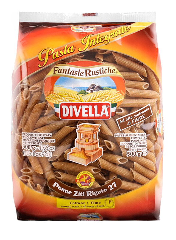 

Divella Penne Ziti Rigate Integrali Pasta, 500g