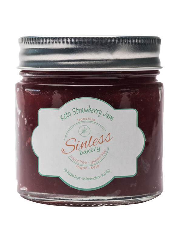 

Sinless Bakery Vegan Gluten Free Keto Strawberry Jam, 200g