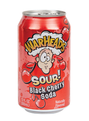 Warheads Sour Black Cherry Soda, 355ml
