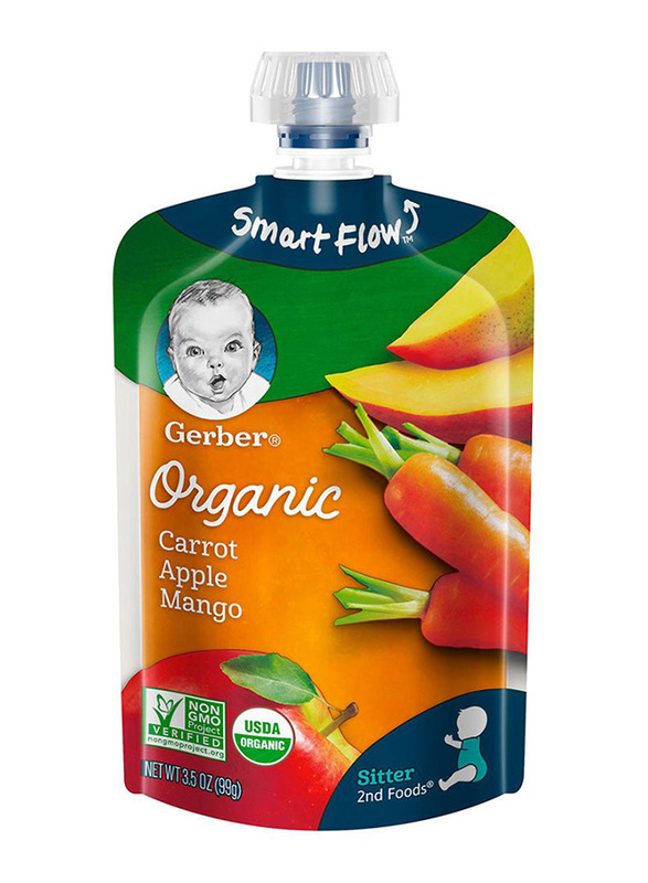 

Gerber 2nd Foods Organic Carrot Apple & Mango, 99gm