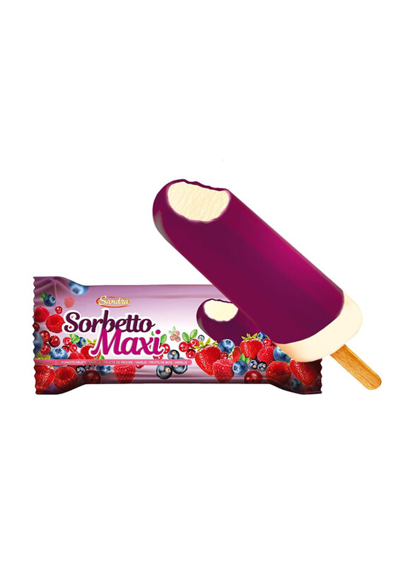 

Sandra Ice Cream Sorbetto Maxi Forest Fruits/Vanilla Ice Cream, 80g