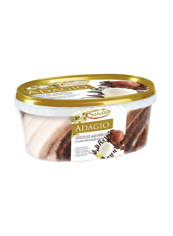 

Sandra Ice Cream Adagio Chocolate & Vanilla Ice Cream, 600g