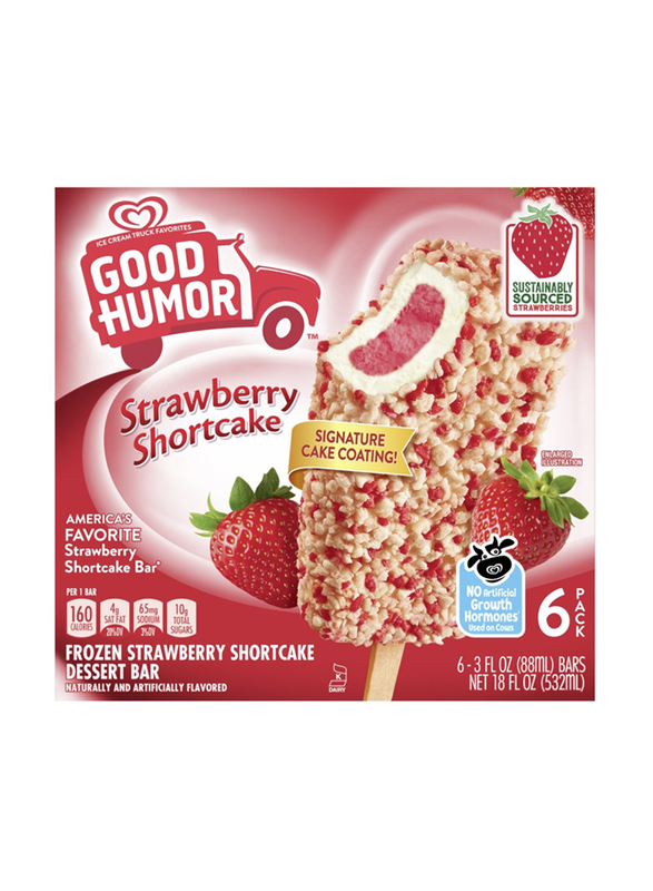 Good Humor Strawberry Shortcake Bar, 6 Piece