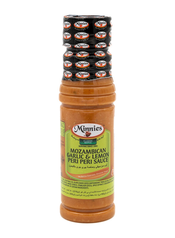 

Minnies Vegan Mozambican Garlic & Lemon Peri Peri, 250ml