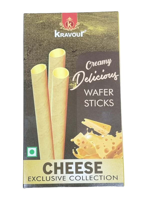 Kravour Cheese Wafer Rolls, 75g