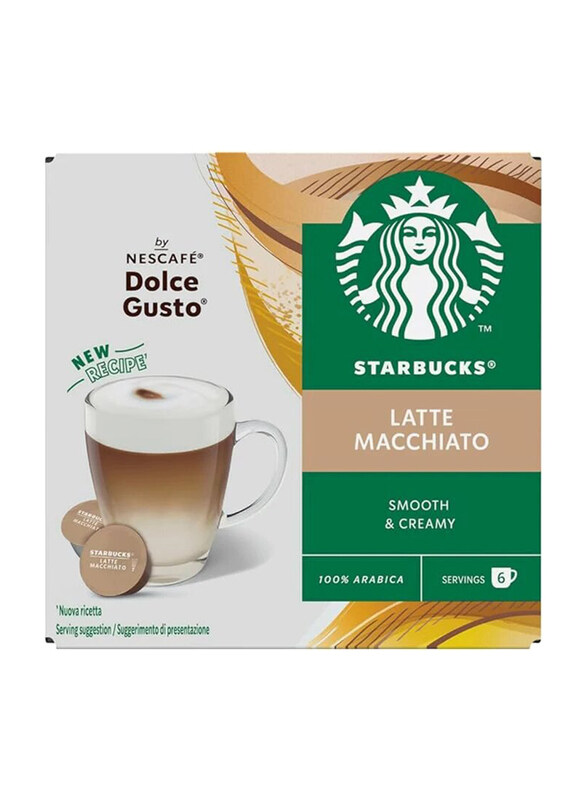 

Starbucks Latte Macchiato By Nescafe Dolce Gusto Coffee Pods, 12 Capsules, 129g
