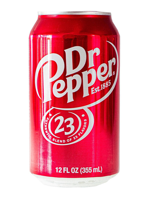 Dr. Pepper USA Carbonated Soft Drink Can, 355ml