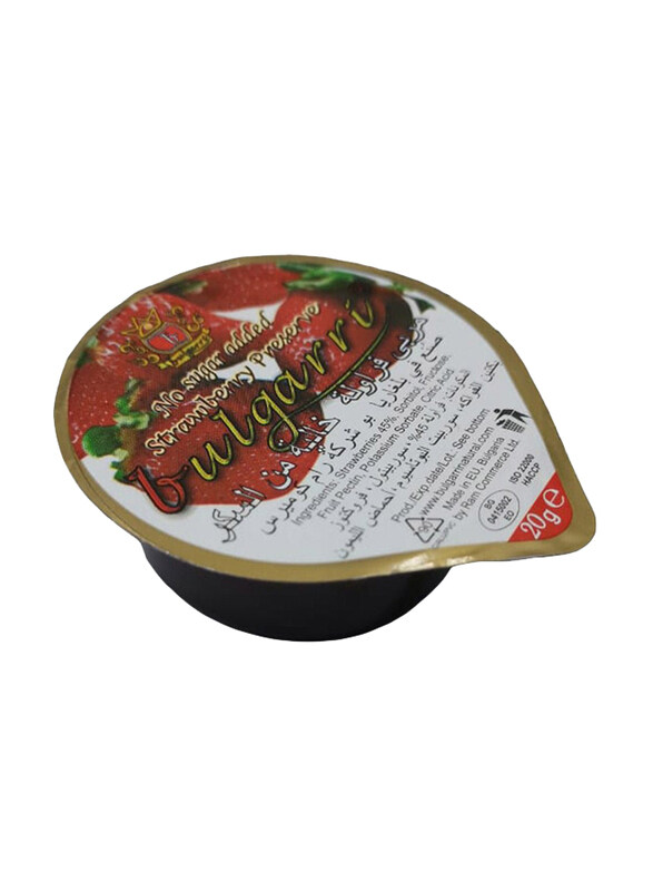 

Bulgarri Sugar Free Strawberry Jam, 100 x 20g