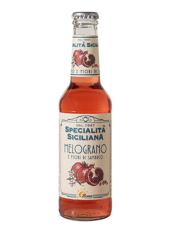 Bona Specialita Siciliana Pomegranate & Elderberry Flowers Italian Soft Drink, 275ml