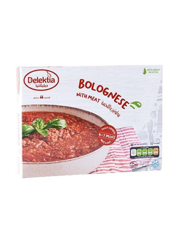 

Delektia Beef Bolognese Frozen Meal, 500g