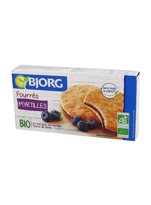 Bjorg Organic Biscuits with Blueberry Filling, 175g