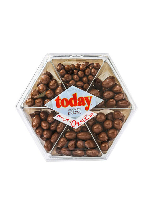 

Today Assorted Dragee Zero Sugar Added Chocolate with Nuts, 450g