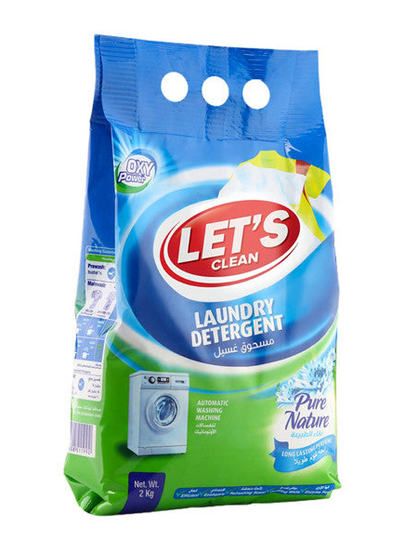 

Let's Clean Pure Nature Detergent Powder for Automatic, 2 Kg