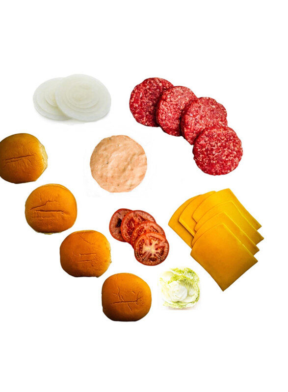 

QualityFood Grass Fed Beef Burger Box, 6 Pieces of 80g, 480g