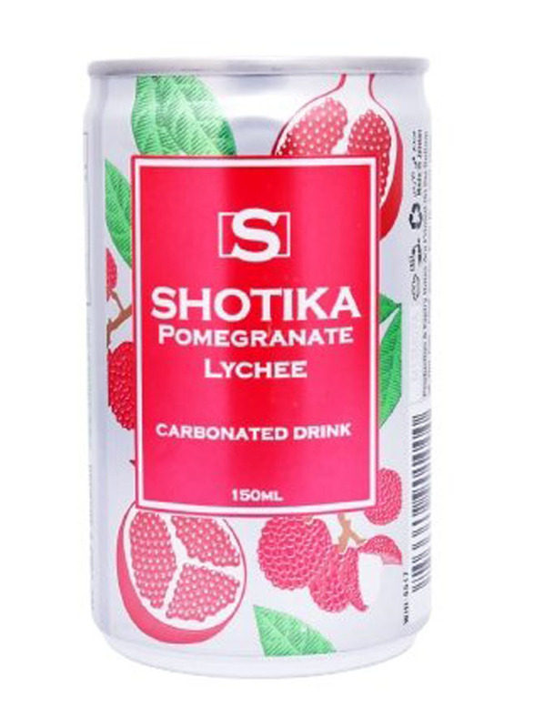 Shotika Carbonated Drink Pomegranate Lychee Flavour, 150ml