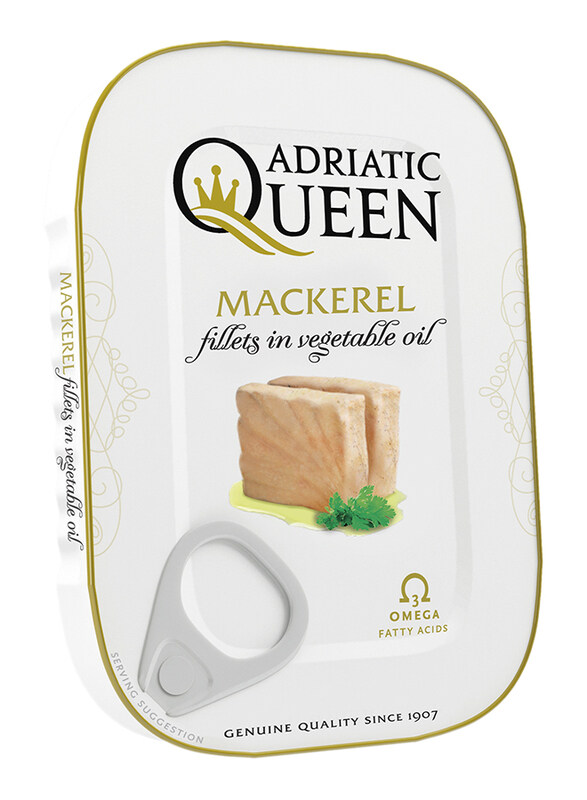 

Adriatic Queen Mackerel Fillets in Vegetable Oil, 105g