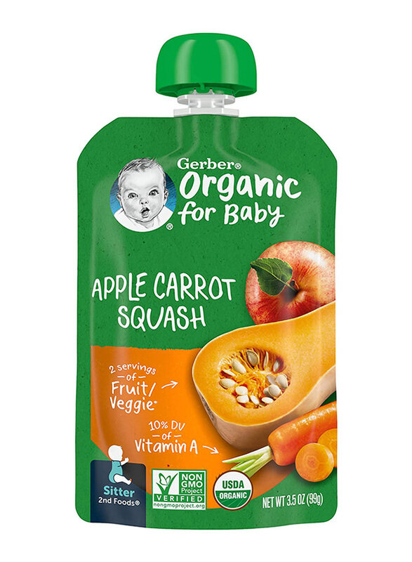 

Gerber 2nd Foods Organic Apple Carrot Squash, 99gm